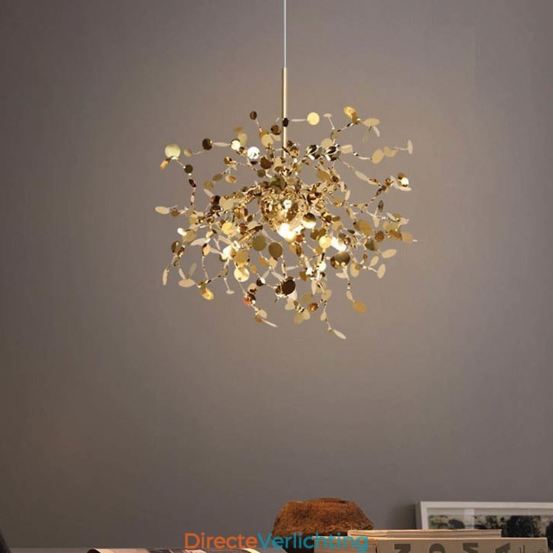 3 lampen kroonluchterlamp roestvrij staal hanglamp plafondlamp armatuur