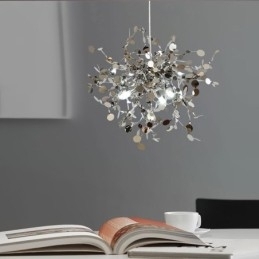 3 lampen kroonluchterlamp roestvrij staal hanglamp plafondlamp armatuur