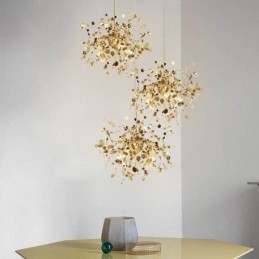 Pailletten kroonluchter roestvrij staal hanglamp eetkamer