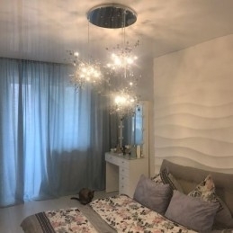 Pailletten kroonluchter roestvrij staal hanglamp eetkamer