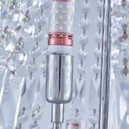 Retro Kristallen Kroonluchter Amerikaanse Luxe Kristallen Plafondlamp Met 18 Lampen