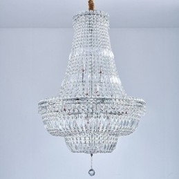 Retro Kristallen Kroonluchter Amerikaanse Luxe Kristallen Plafondlamp Met 18 Lampen