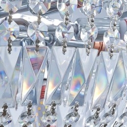 Retro Kristallen Kroonluchter Amerikaanse Luxe Kristallen Plafondlamp Met 18 Lampen