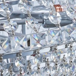 Retro Kristallen Kroonluchter Amerikaanse Luxe Kristallen Plafondlamp Met 18 Lampen