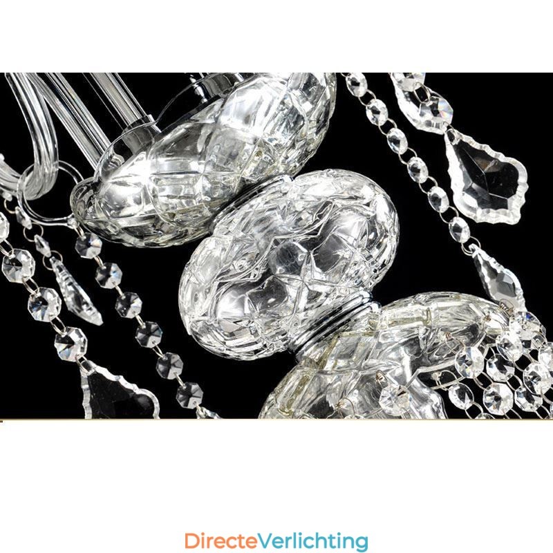 Europese Kristallen Kroonluchter Kristal Decoratie Plafondlamp Met 65 Lampen