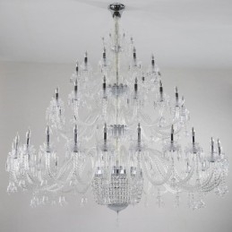 Europese kristallen kroonluchter decoratie plafondlamp met 50 lampen