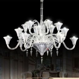 Europese kristallen kroonluchter decoratie plafondlamp met 18 lampen
