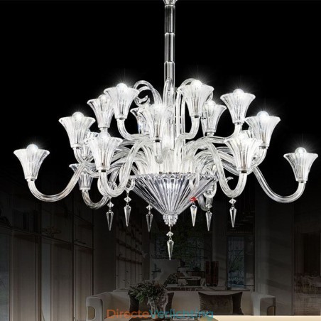 Europese kristallen kroonluchter decoratie plafondlamp met 18 lampen Europese kristallen kroonluchter decoratie plafondlamp met 18 lampen