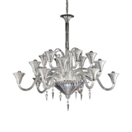 Europese kristallen kroonluchter decoratie plafondlamp met 18 lampen