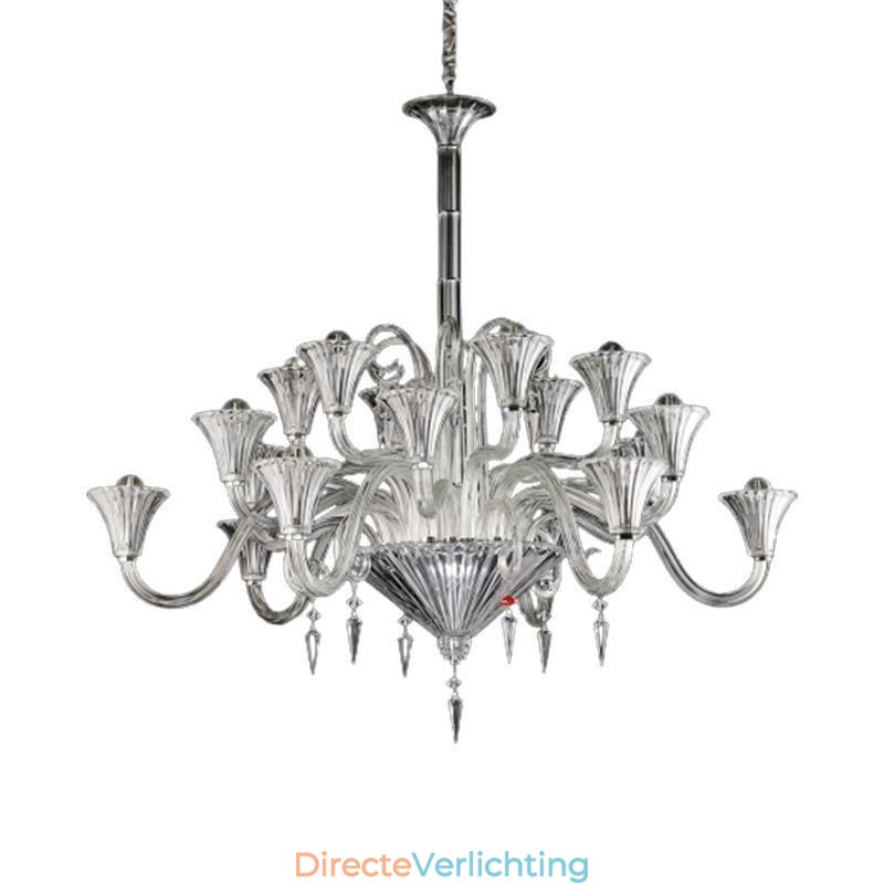 Europese kristallen kroonluchter decoratie plafondlamp met 18 lampen