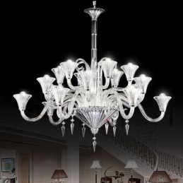 Europese kristallen kroonluchter decoratie plafondlamp met 18 lampen
