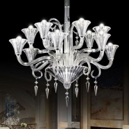 Europese kristallen kroonluchter decoratie plafondlamp met 12 lampen