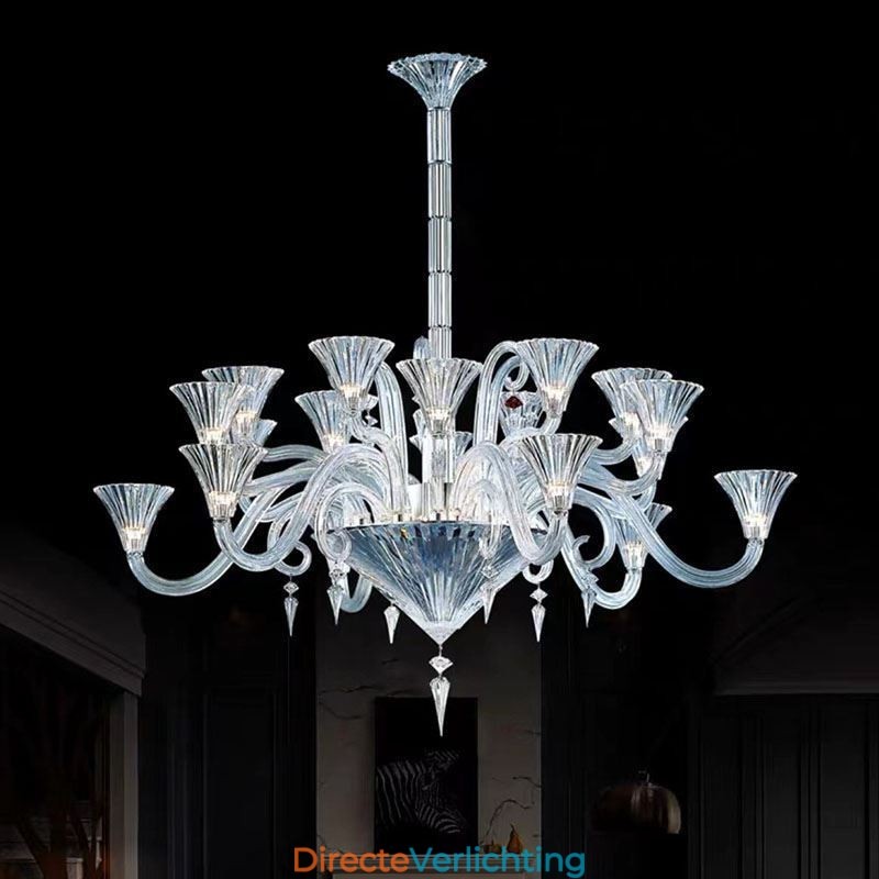 Europese kristallen kroonluchter decoratie plafondlamp met 12 lampen