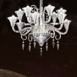 Europese kristallen kroonluchter decoratie plafondlamp met 12 lampen