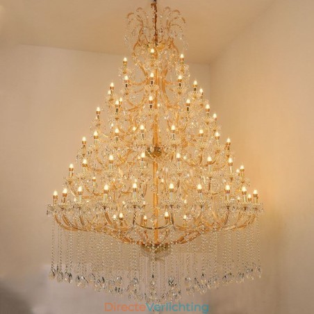 Luxe Kristallen Kroonluchter Decoratie Plafondlamp Met 96 Lampen Luxe Kristallen Kroonluchter Decoratie Plafondlamp Met 96 Lampen