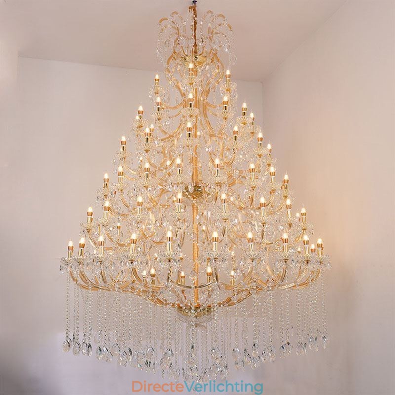 Luxe Kristallen Kroonluchter Decoratie Plafondlamp Met 96 Lampen