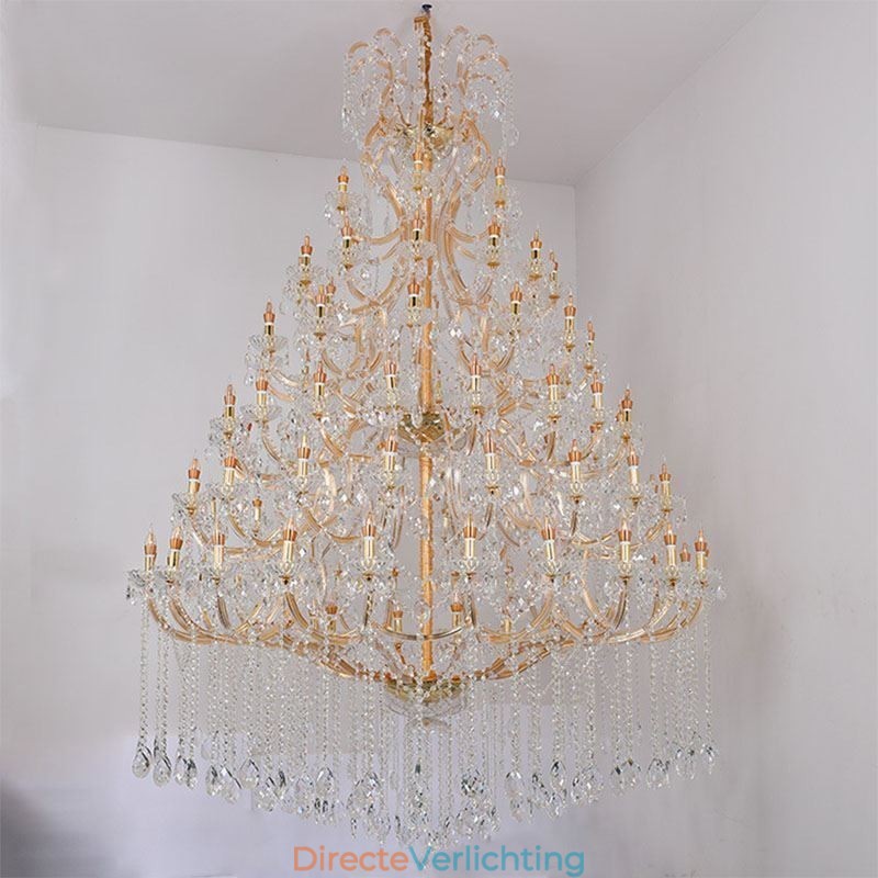 Luxe Kristallen Kroonluchter Decoratie Plafondlamp Met 96 Lampen