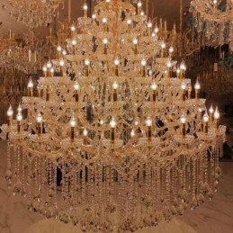 Luxe Kristallen Kroonluchter Decoratie Plafondlamp Met 96 Lampen