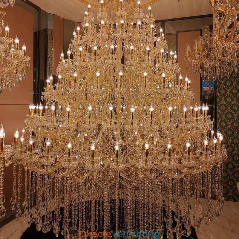 Luxe Kristallen Kroonluchter Decoratie Plafondlamp Met 96 Lampen