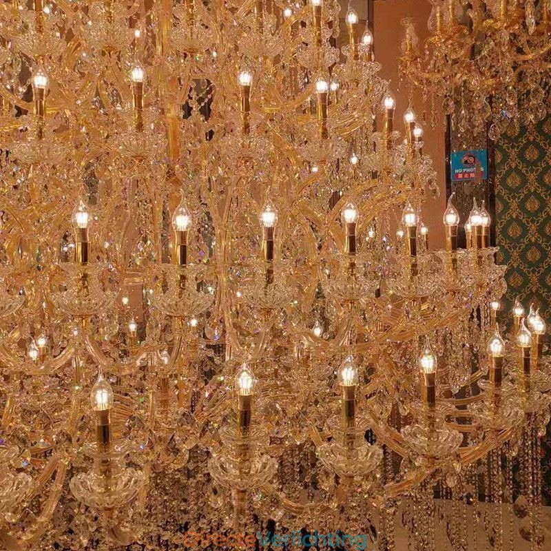 Luxe Kristallen Kroonluchter Decoratie Plafondlamp Met 96 Lampen