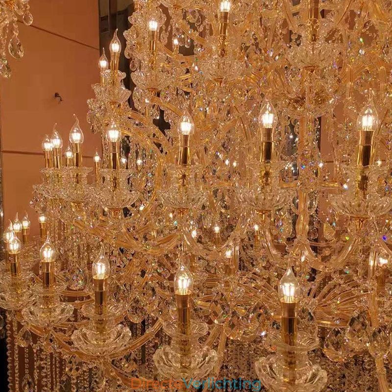 Luxe Kristallen Kroonluchter Decoratie Plafondlamp Met 96 Lampen
