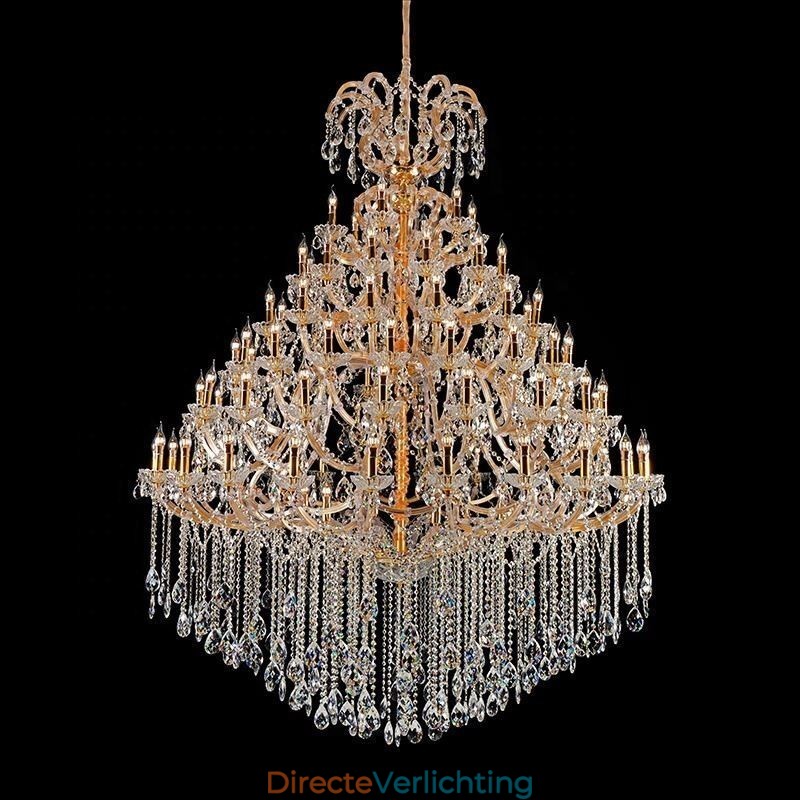Luxe Kristallen Kroonluchter Decoratie Plafondlamp Met 96 Lampen