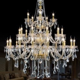 Luxe Kristallen Kroonluchter Decoratie Plafondlamp Met 32 Lampen