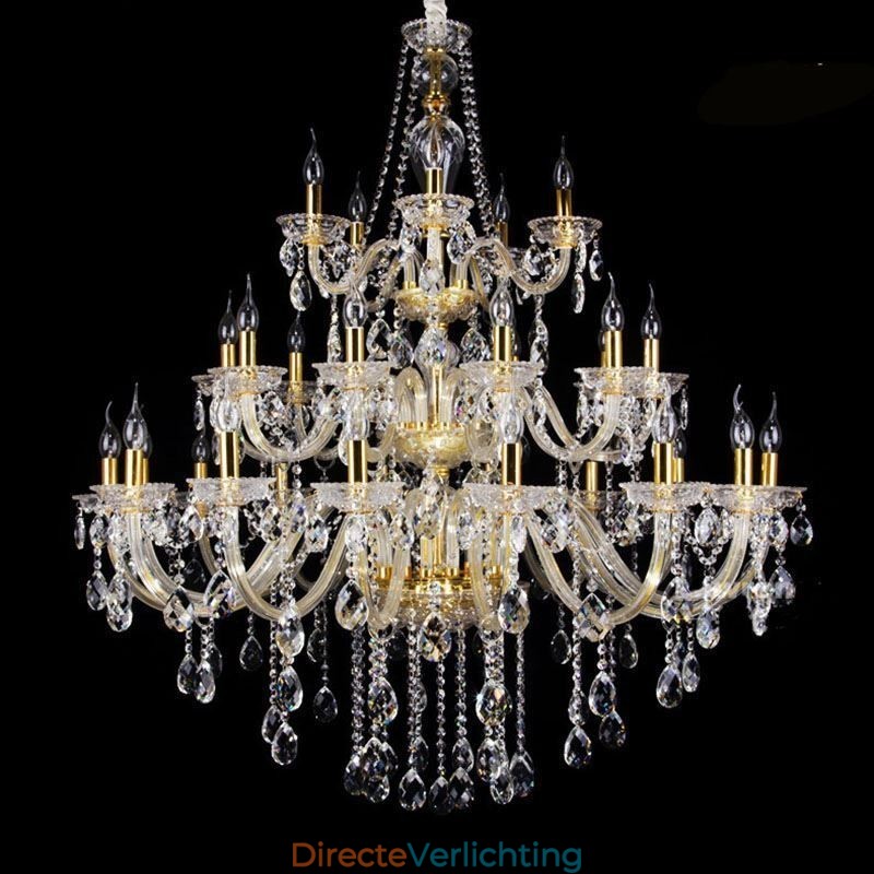 Luxe Kristallen Kroonluchter Decoratie Plafondlamp Met 32 Lampen