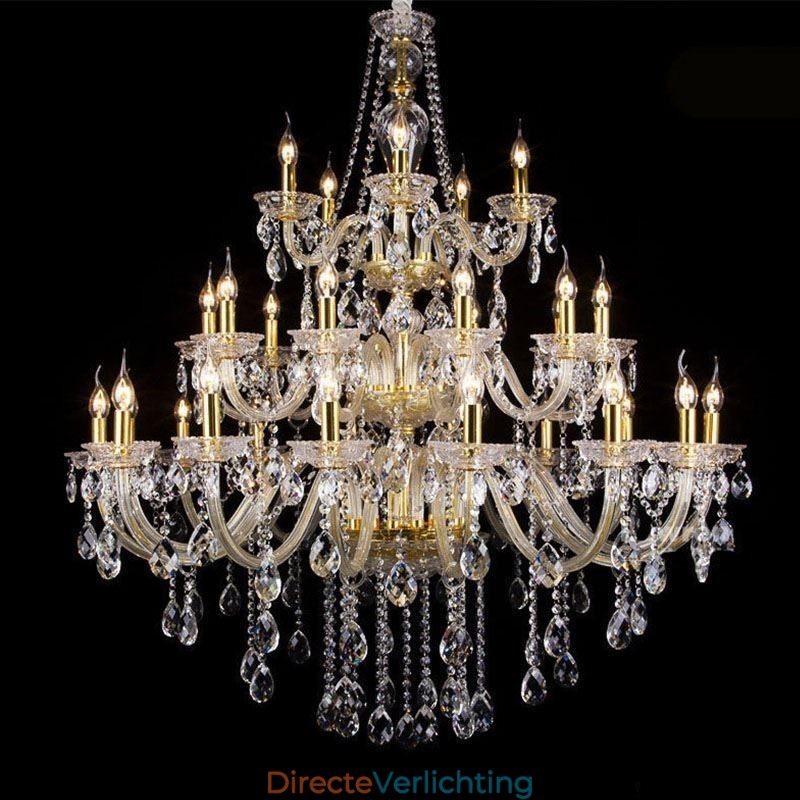 Luxe Kristallen Kroonluchter Decoratie Plafondlamp Met 32 Lampen