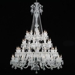 Europese kristallen kroonluchter plafondlamp met 48 lampen
