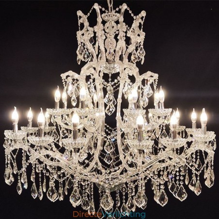 Europese kristallen kroonluchter decoratie plafondlamp met 24 lampen Europese kristallen kroonluchter decoratie plafondlamp met 24 lampen