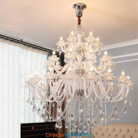 Europese Kristallen Kroonluchter Met 32 Lampen Luxe Decoratie Plafondlamp Europese Kristallen Kroonluchter Met 32 Lampen Luxe Decoratie Plafondlamp
