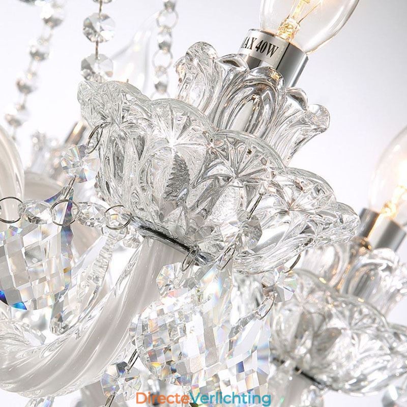 Europese Kristallen Kroonluchter Met 32 Lampen Luxe Decoratie Plafondlamp