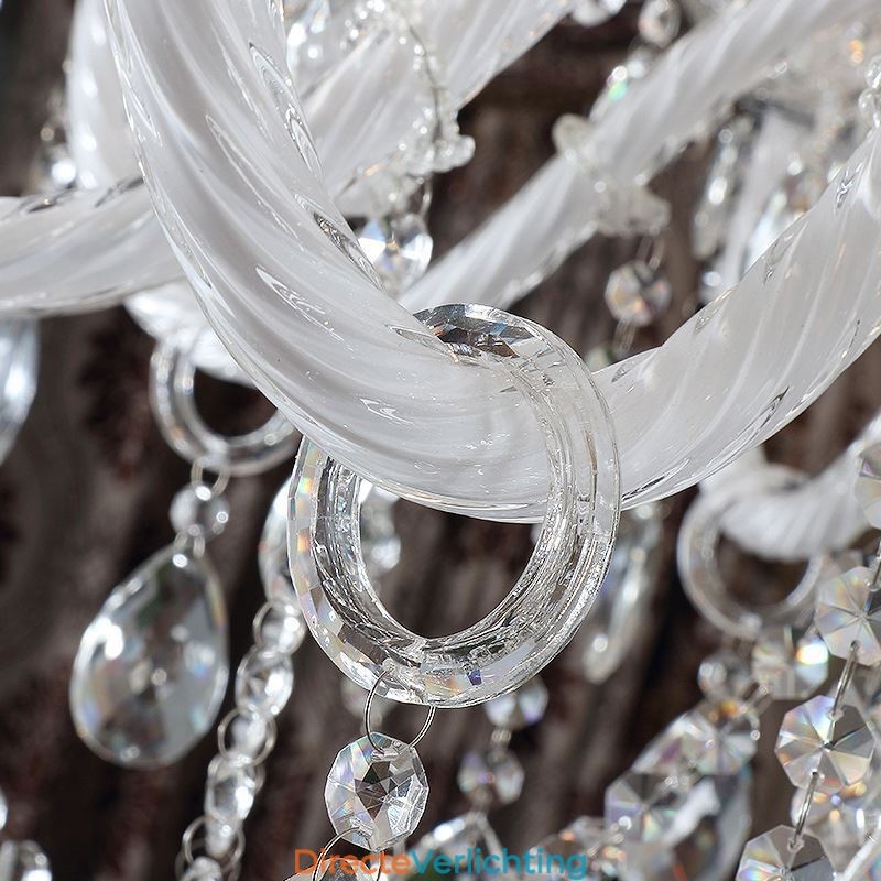 Europese Kristallen Kroonluchter Met 32 Lampen Luxe Decoratie Plafondlamp