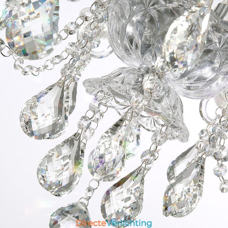 Europese Kristallen Kroonluchter Met 32 Lampen Luxe Decoratie Plafondlamp