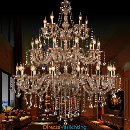 Europese kristallen kroonluchter met 30 lampen decoratie plafondlamp Europese kristallen kroonluchter met 30 lampen decoratie plafondlamp