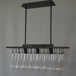 Moderne eigentijdse kristallen schilderij metalen kroonluchter
