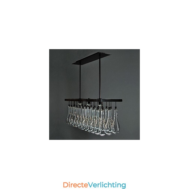 Moderne eigentijdse kristallen schilderij metalen kroonluchter