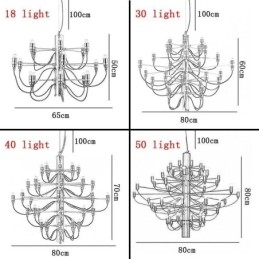 Minimalistische kroonluchter hanglamp