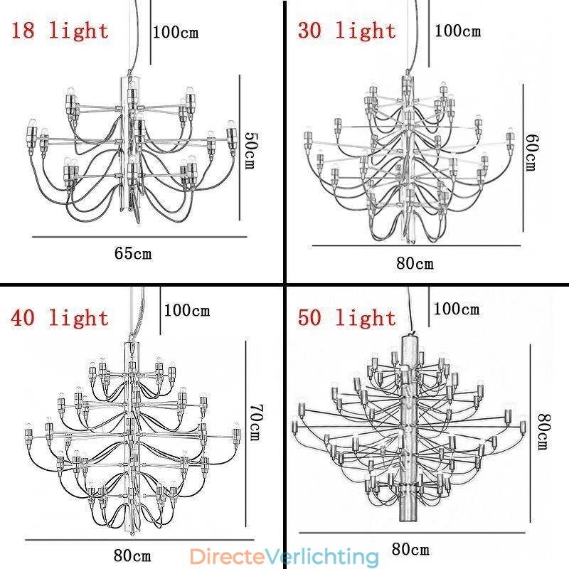 Minimalistische kroonluchter hanglamp