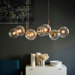 Hedendaagse Magic Bean hanglamp, eenvoudig, 8 lampen