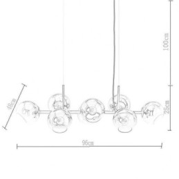 Hedendaagse Magic Bean hanglamp, eenvoudig, 8 lampen