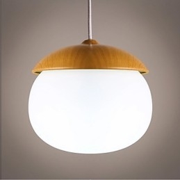 Moderne eigentijdse mini-stijl houten bamboe kroonluchter