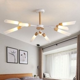 Nordic Hanglamp Moderne Massief Houten Verlichting