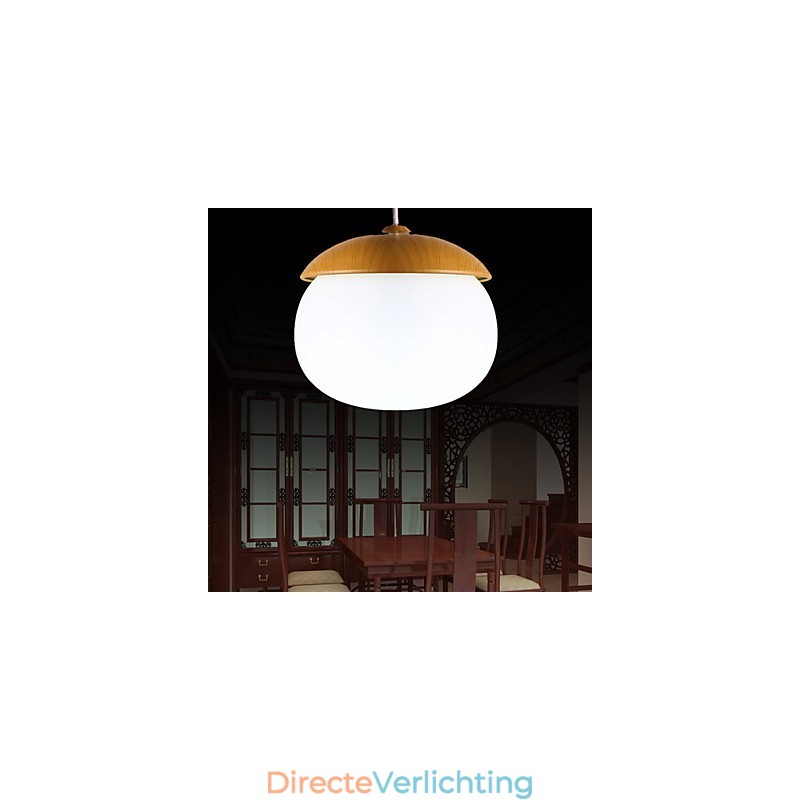 Moderne eigentijdse mini-stijl houten bamboe kroonluchter