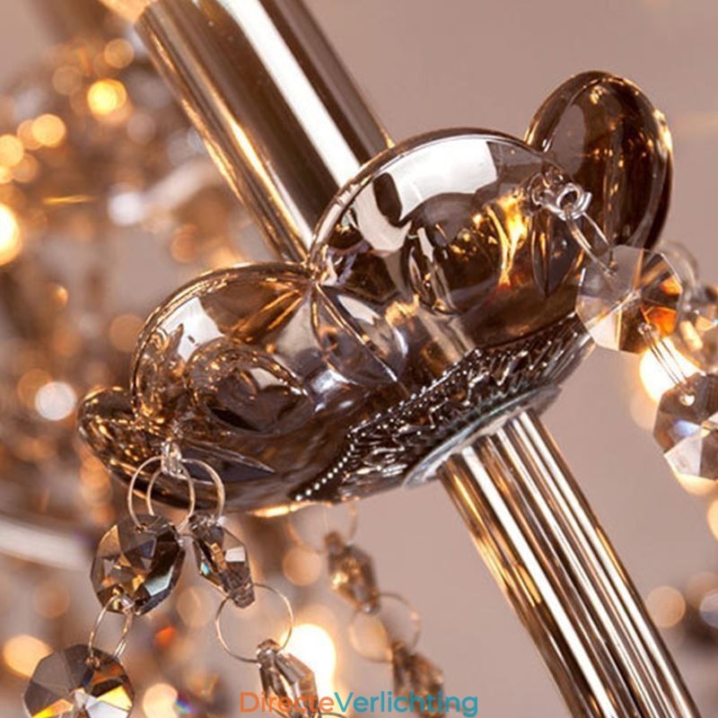 Elegante kristallen kroonluchter Europese stijl glazen hanglamp