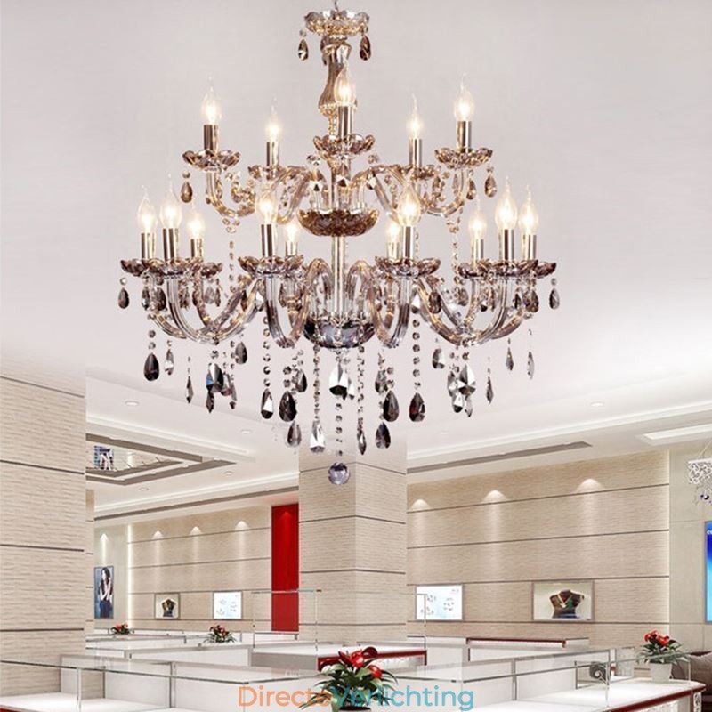 Grote Europese kristallen kroonluchter elegante hanglamp