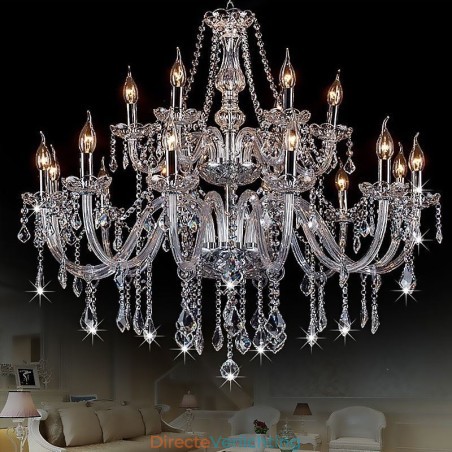 Europese Kristallen Kroonluchter Transparante Hanglamp Europese Kristallen Kroonluchter Transparante Hanglamp
