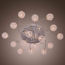 G4 ijzeren inbouwlamp met aluminium kappen