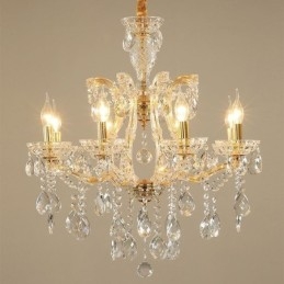 Elegante kristallen kroonluchter Europese hanglamp